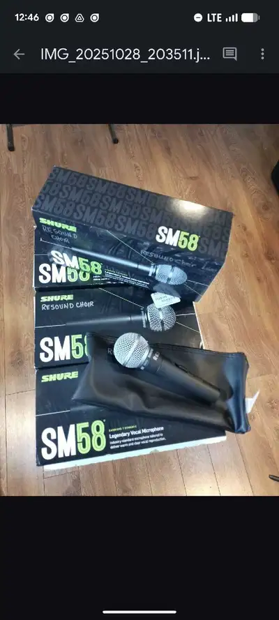 Shure SM58 microphone, View more