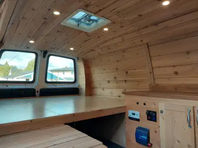 Selling my beautiful fully lined Cedar professionally built GMC Savana camper van! Build includes so...