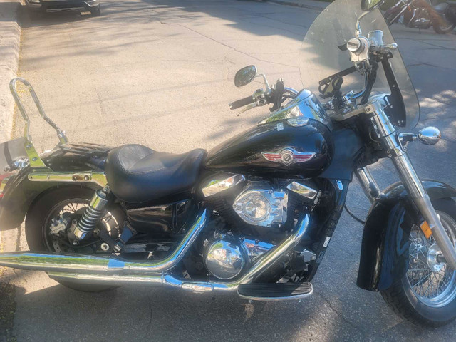 Kawasaki Vulcan 1500cc 2005 Noir 77000kmVendu tel quel sans gar dans Routières  à Ville de Montréal - Image 4