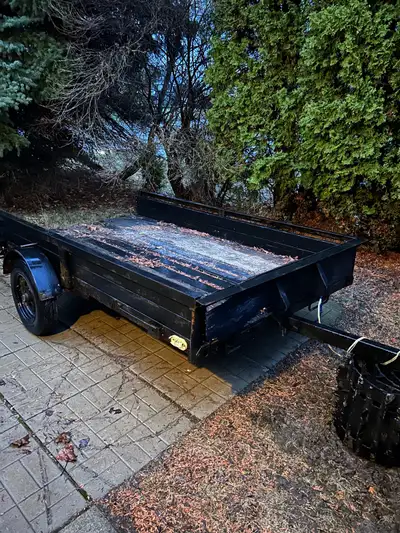 FREE - 4x8 Utility trailer - NEEDS MAJOR TLC Missing wheel lugs both sides wheels are loose and fram...