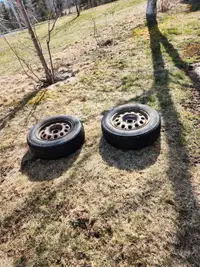 2 tires and rims 