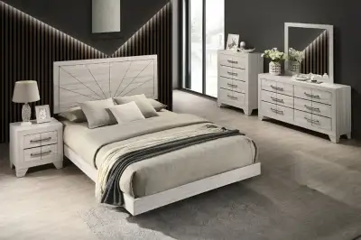 Katrina Bedroom Set Queen King Available Indulge in Modern Luxury with Our Contemporary Bedroom Set...