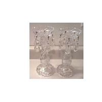 Crystal Candlesticks with Prisms