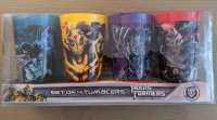 Ensemble de 4 verres ``Transformers`` de Universal Studio