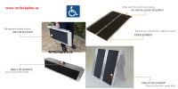Wheelchair ramp multi-fold, anti-slip top, 600 lb capacity