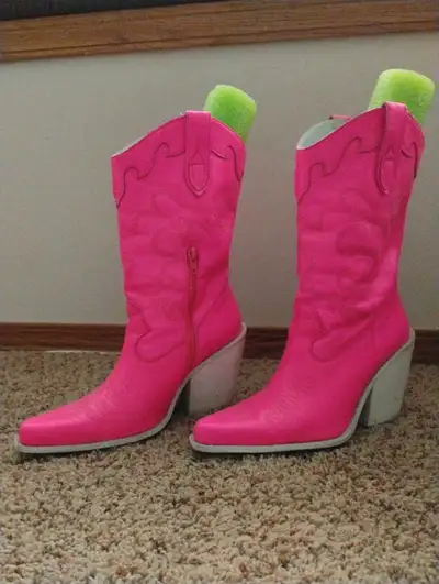 Leather Cowboy Boots, View more