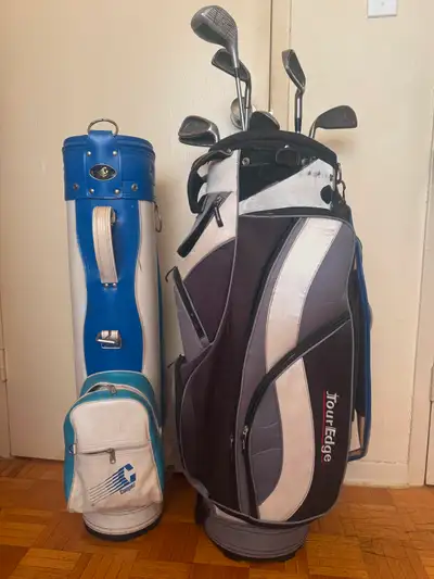 Golf set - 7 golf clubs and 2 bags., View more