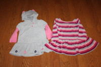 18 months Gymboree and Baby Gap velour dresses