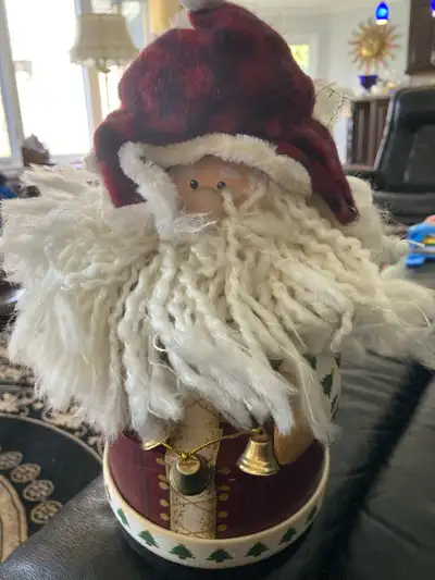 2 Three Piece Stacking Santa Christmas Boxes $1 each set., View more