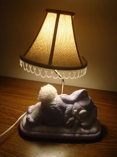 Bunny Lamp with Beaded Lampshade - $50, View more
