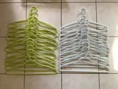 Twenty Four Sturdy Plastic Hangers, View more