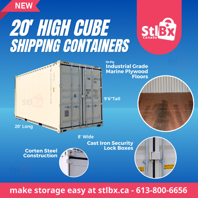 Sale on NEW 20ft High Cube Seacan in Ottawa! in Bookcases & Shelving Units in Kingston