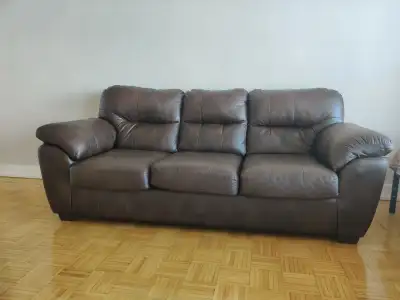 Move out sale Leon leather Couch - $350 Window AC - $100 Twin matress with frame - $100 Kids cycle -...