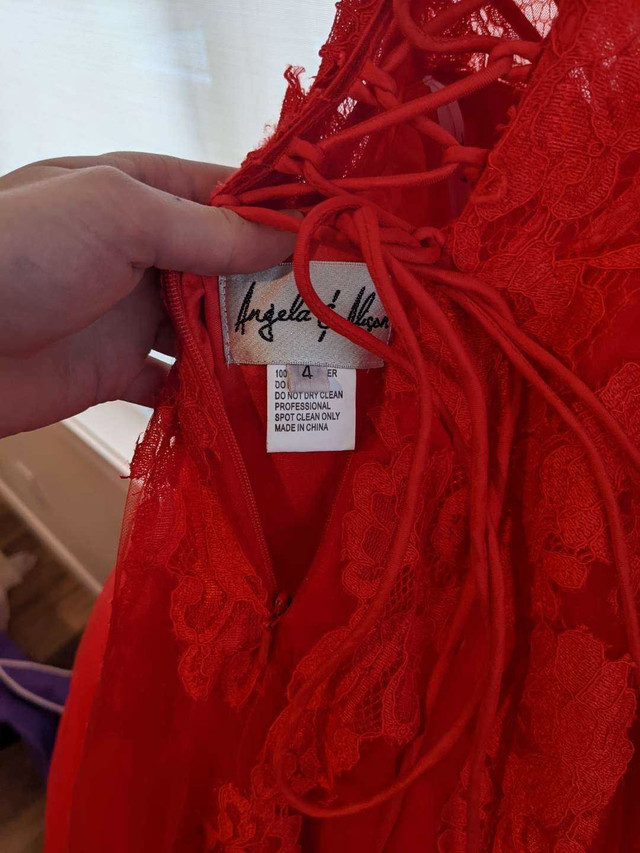 Beautiful red corset grad dress in Women's - Dresses & Skirts in Kamloops - Image 4