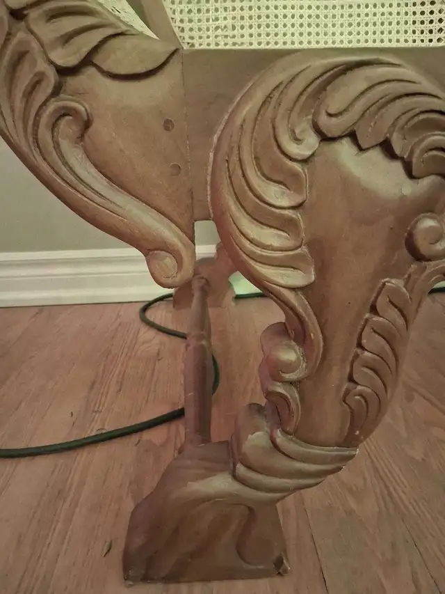 Teak wood couch, hand carved & woven in Sri Lanka, 27" x 77" in Couches & Futons in City of Toronto - Image 6