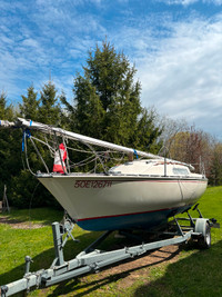 CS 22 sailboat for sale with trailer (great condition)