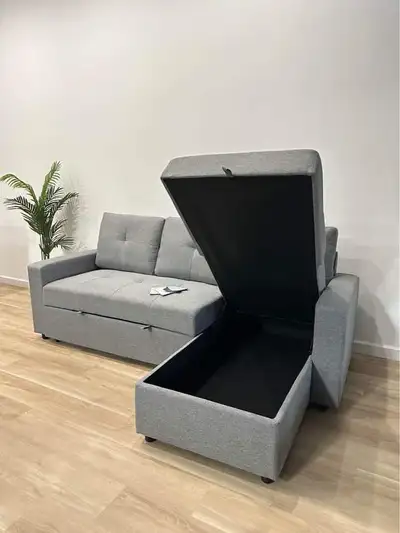 New Multi-Functional Sectional Sofa Bed Storage Comfort SALE Now, View more
