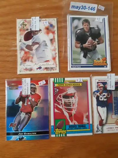 Football rookie lot Brett Favre hamilton Hasselbeck Jim Everett, View more