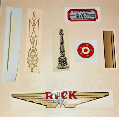 NOS Vintage Bicycle water transfer decals Guaranteed Original, View more