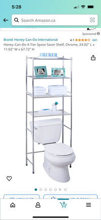  over the toilet storage shelf Moving sale