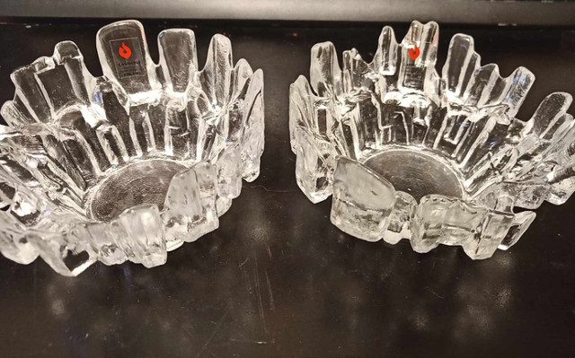 Collectors rare Lasisepat Mantsala Finland 2 Ice candles holders in Home Décor & Accents in Sault Ste. Marie - Image 2