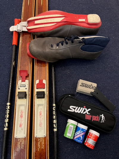 Cross-country skis - antique hickory from Norway, View more