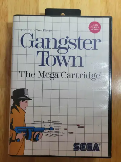 Gangster Town for Sega Master System original case. Authentic. Case only. DOES NOT come with cartrid...