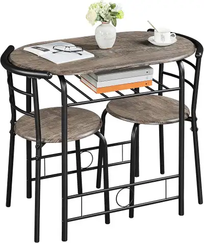 3-Piece Dining Table Set, Kitchen Table & Chair Sets for 2, Comp, View more