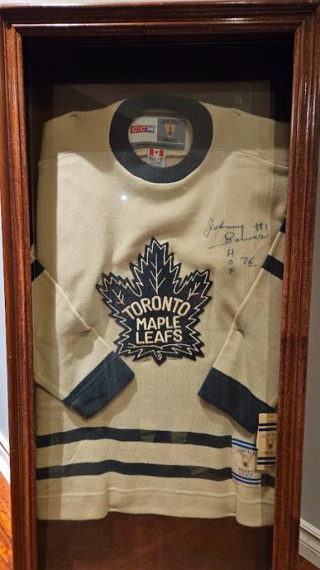 NHL Hockey Legend Johnny Bower Autographed Jersey in Arts & Collectibles in Markham / York Region