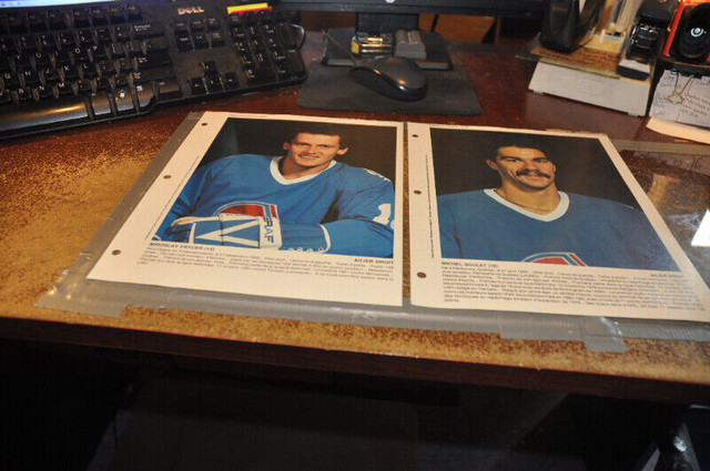 quebec nordiques hockey pictures photos 1981-1982 nhl lot of 22 dans Art et objets de collection  à Victoriaville - Image 4