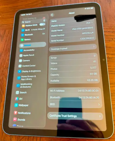 Apple iPad (10th gen) 64 GB, View more