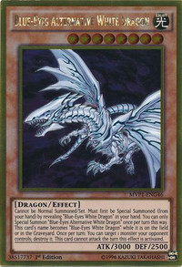 Yugioh Blue-Eyes Alternative White Dragon Gold Rare yu gi oh