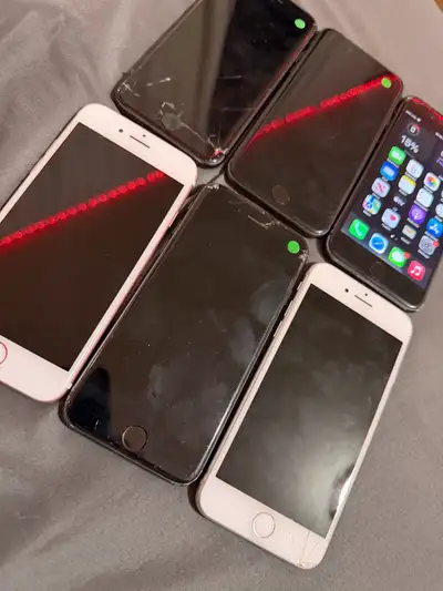 iPhone 8 lot (working unlocked) all for 150$, View more
