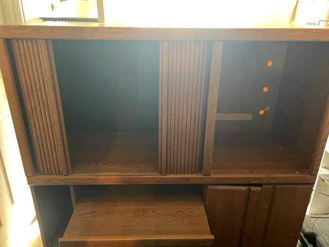 vintage chest of drawers oak composition in Arts & Collectibles in Markham / York Region - Image 2