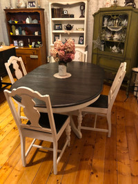 Restored&Refinished OAK Pedestal Table, Distressed & MUCH MORE!
