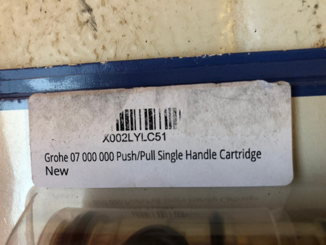 GROHE PUSH PULL SINGLE HANDLE CARTRIGE FOR LADYLUX #V0316 in Plumbing, Sinks, Toilets & Showers in Edmonton - Image 3