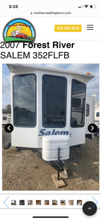 2007 Salem park model travel trailer, 352 FLFB by Forest River 