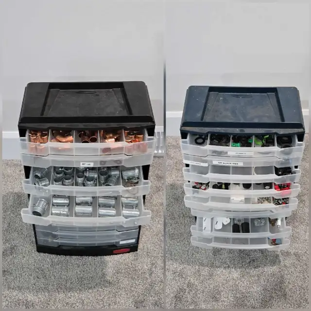 2 Parts Organizers w Contents Incl Copper in Other in Norfolk County - Image 3