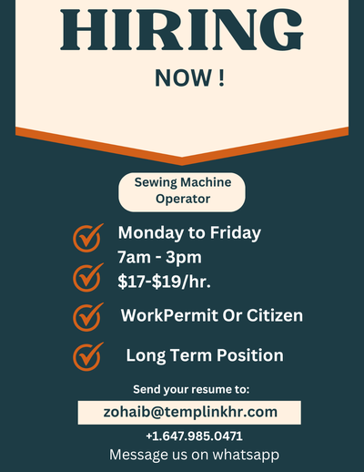 Hiring Quilters/Sewing Machine Operators, View more