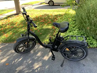 Foldable electric bike with fat tires, View more