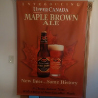 Upper Canada Maple Brown Ale beer sign vinyl wall banner