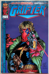 Image Comics Grifter #1 May 1995 WildStorm Rising VF w/ Cards