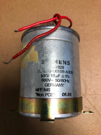 SIEMENS 16uF 660VAC Motor Run Capacitor