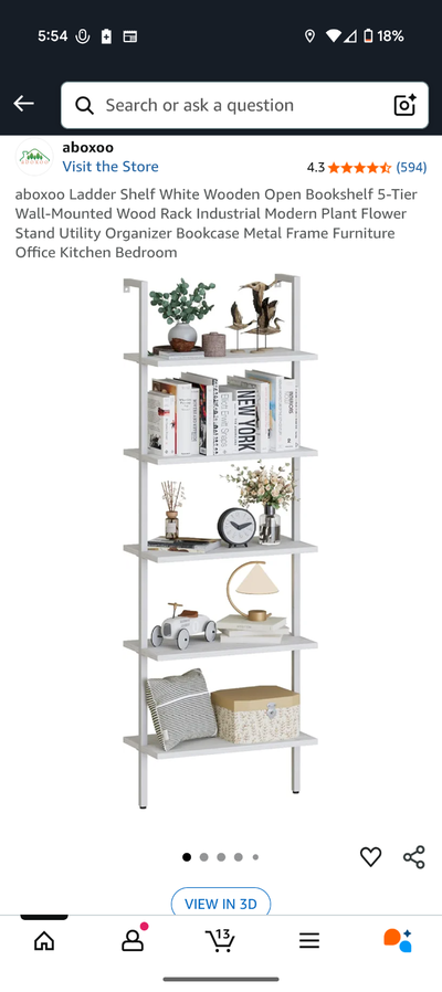 Ladder Bookshelf, View more