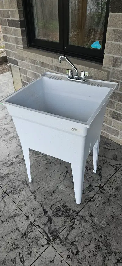 Laundry tub and faucet, View more