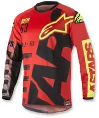 Alpinestars jersey motocross S8 Rac-Brap rouge small ***Neuf***