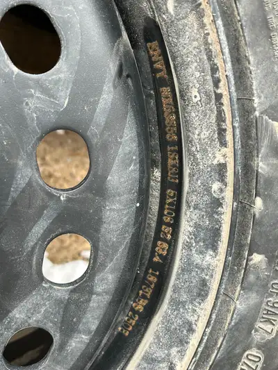 4 -225/65/18 studeed winter tires for sale. Only used one winter. Low miles on them . 80 percent tre...