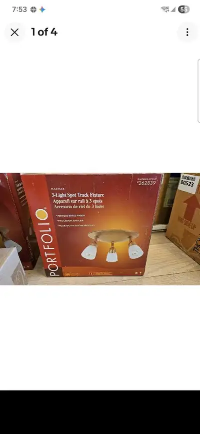 Portfolio 3-Light Track Fixture 2 boxes, View more