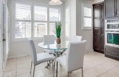 WAYFAIR White Leather Chairs x 4, View more