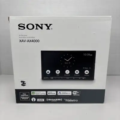 Sony XAV-AX4000 Car Stereo – Wireless CarPlay & Android Auto, 7” Touchscreen, Bluetooth, USB Brand n...